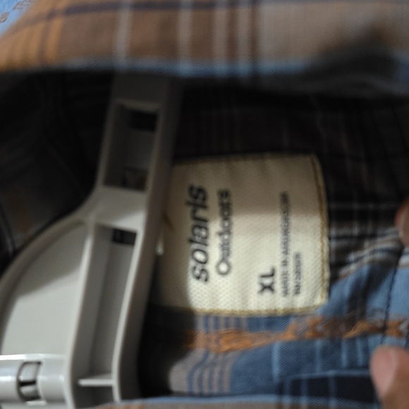 Solaris Plaid Button-Down Pearl Snap Top Size XL - Picture 9 of 11